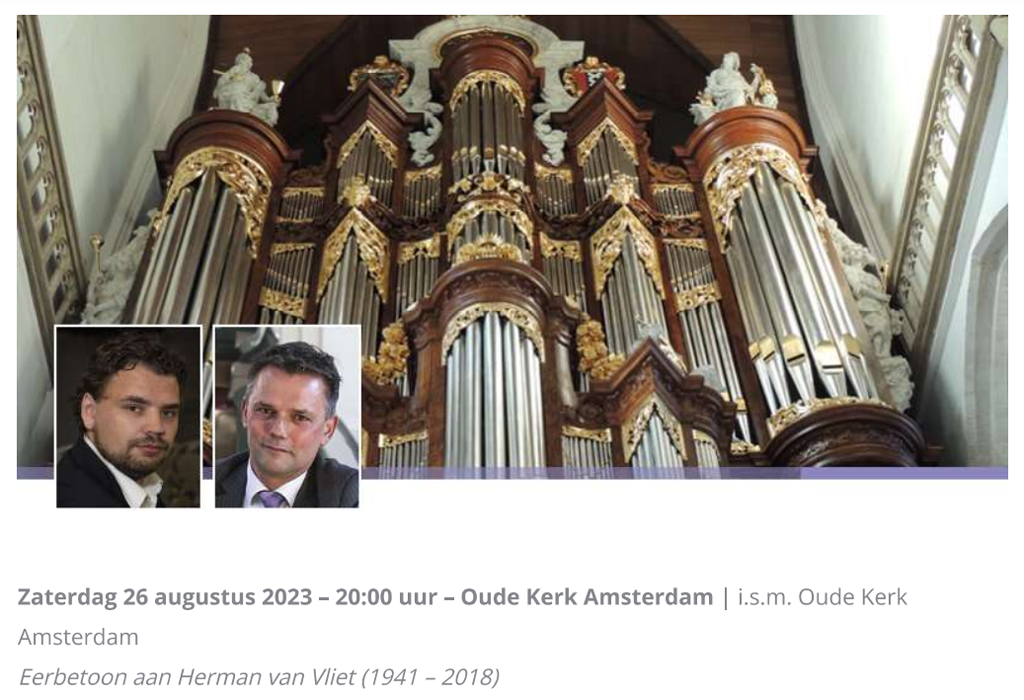 Dubbelconcert hommage aan Herman van Vliet door Evan Bogerd en André van Vliet